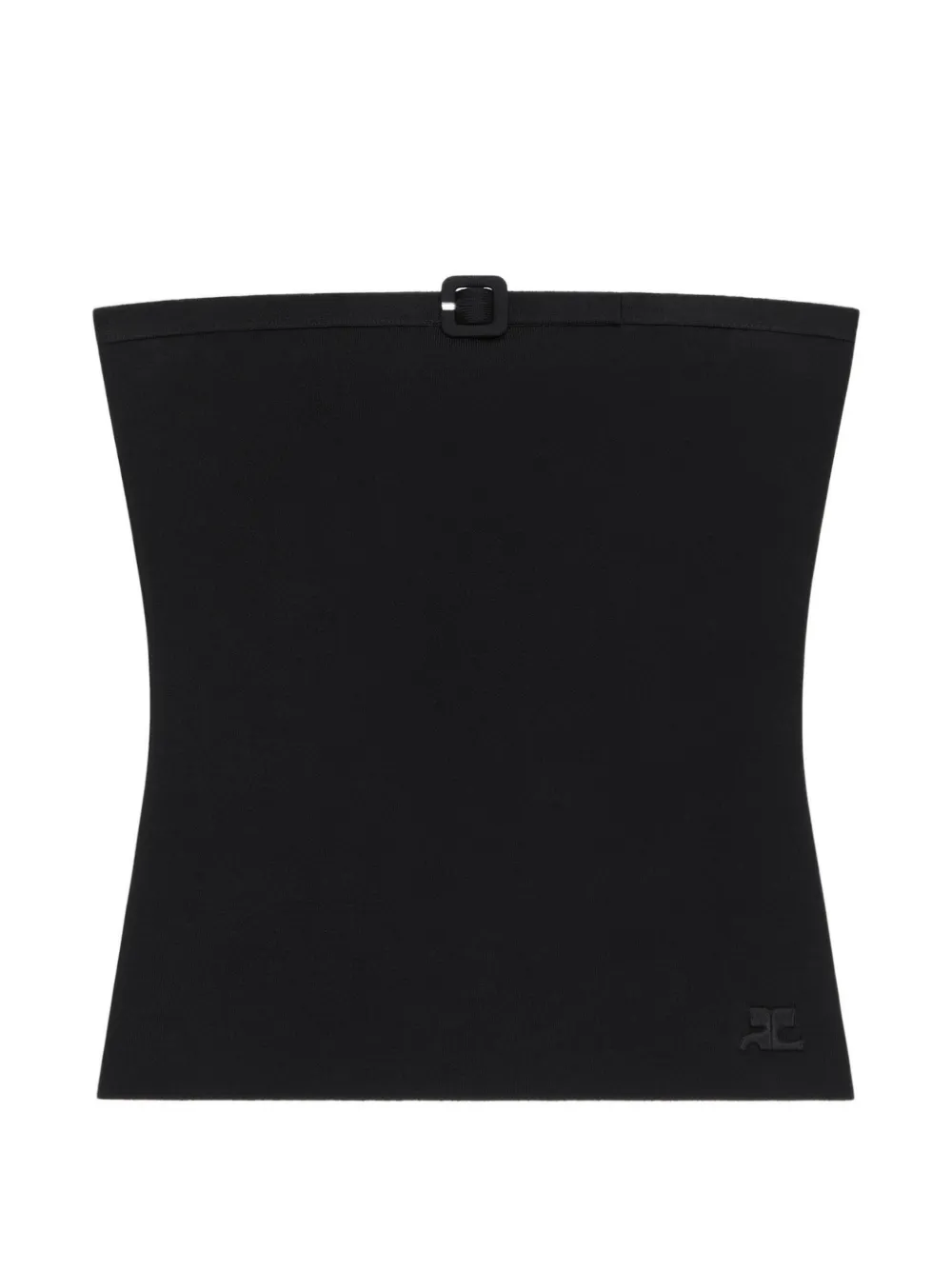 Courrèges Top con fibbia - Nero
