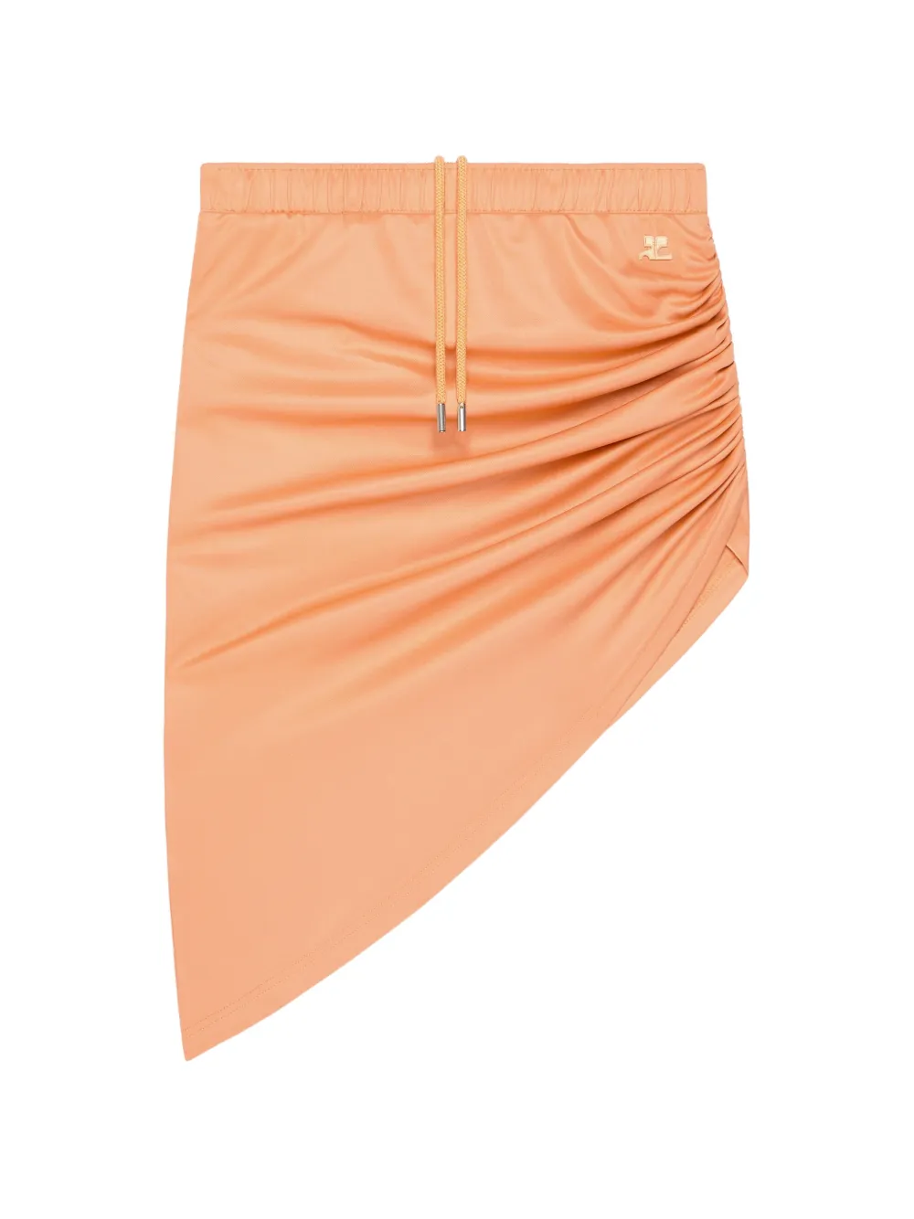 Courrèges Gonna con design a incrocio - Arancione