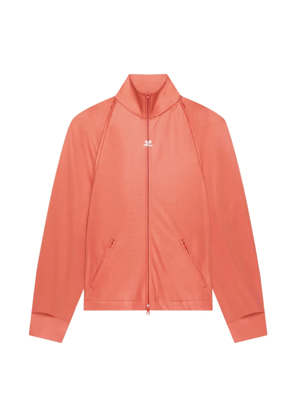 Courrèges Felpa con zip - Arancione