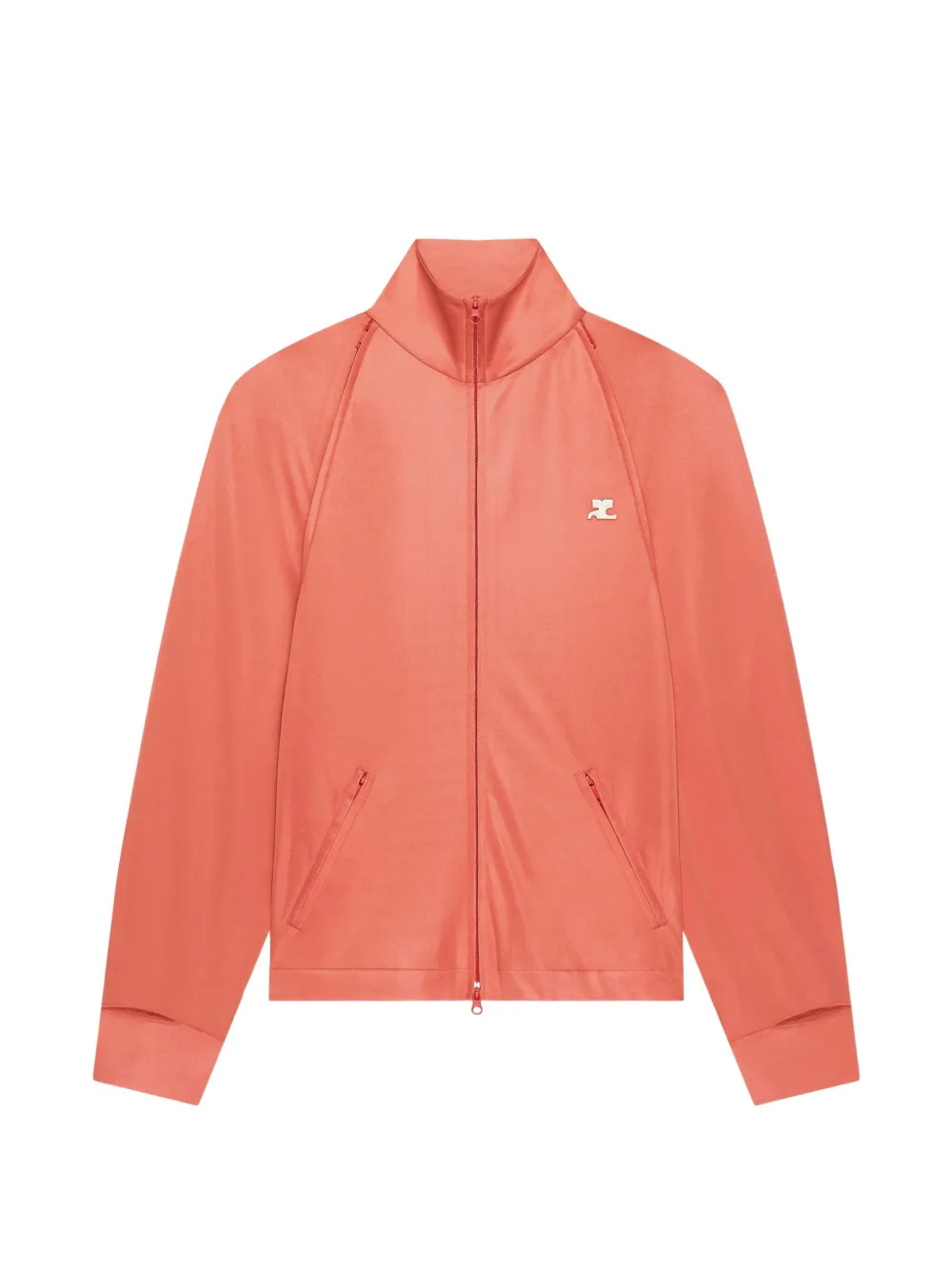 Courrèges Sweatshirt mit Reißverschluss - Orange