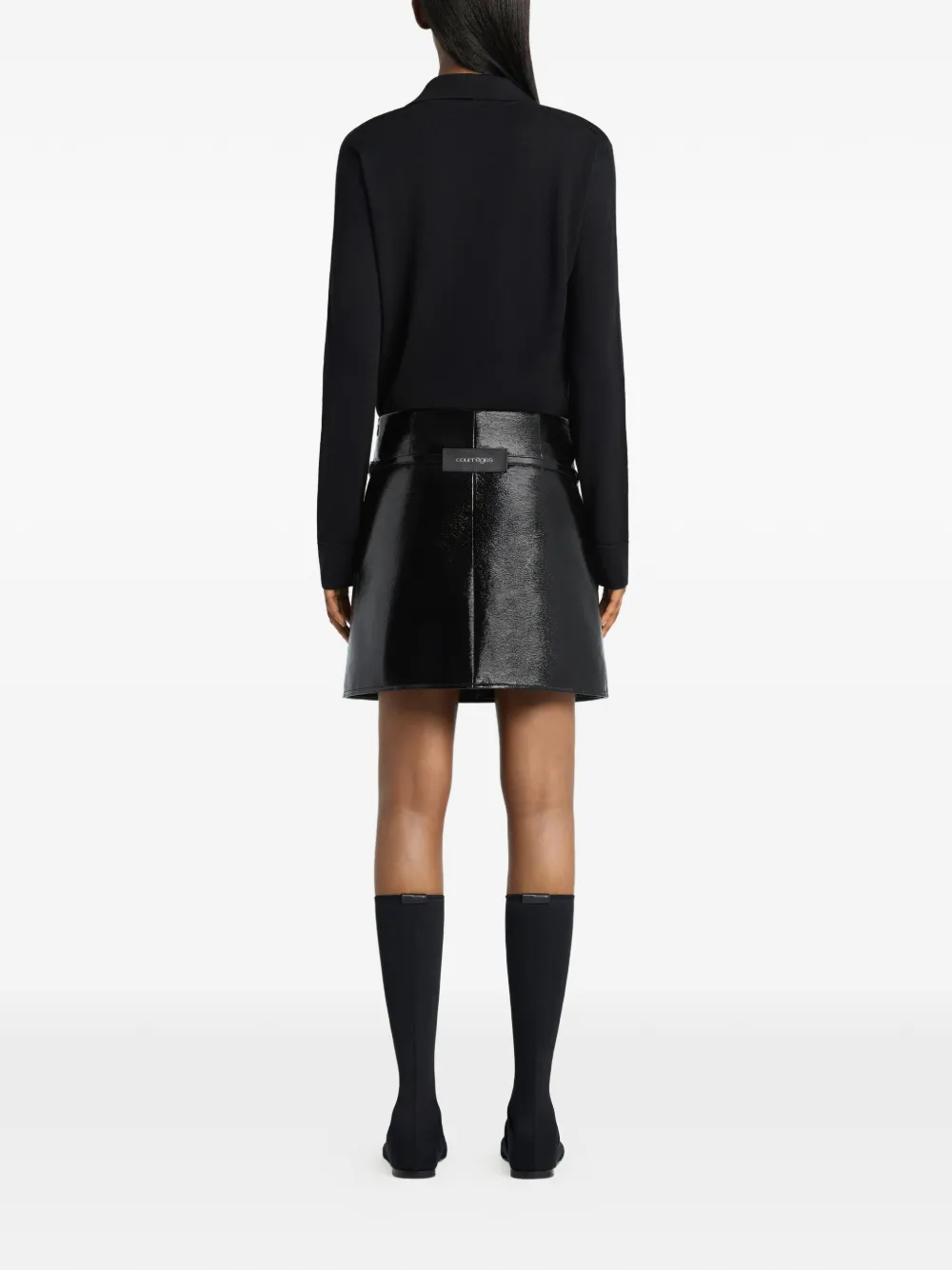 Courrèges Vest met polokraag Zwart