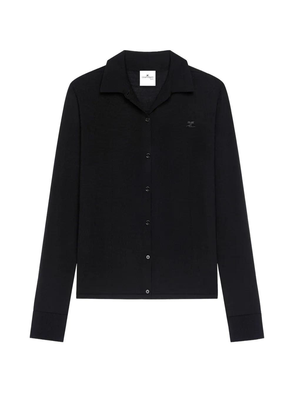 Courrèges Vest met polokraag Zwart