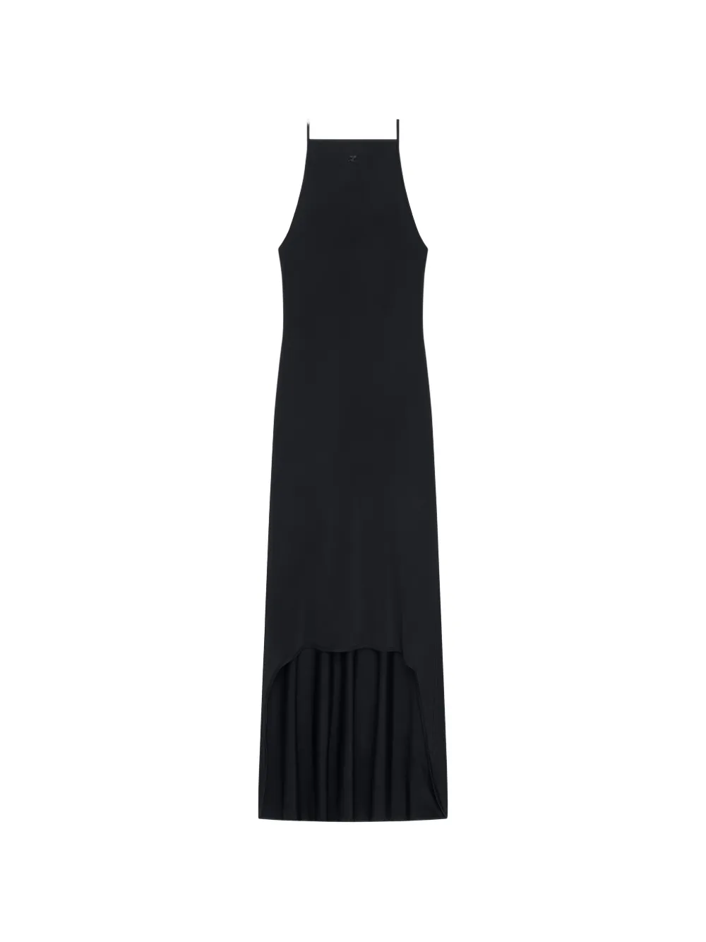 Courrèges Abito con scollo all'americana - Nero