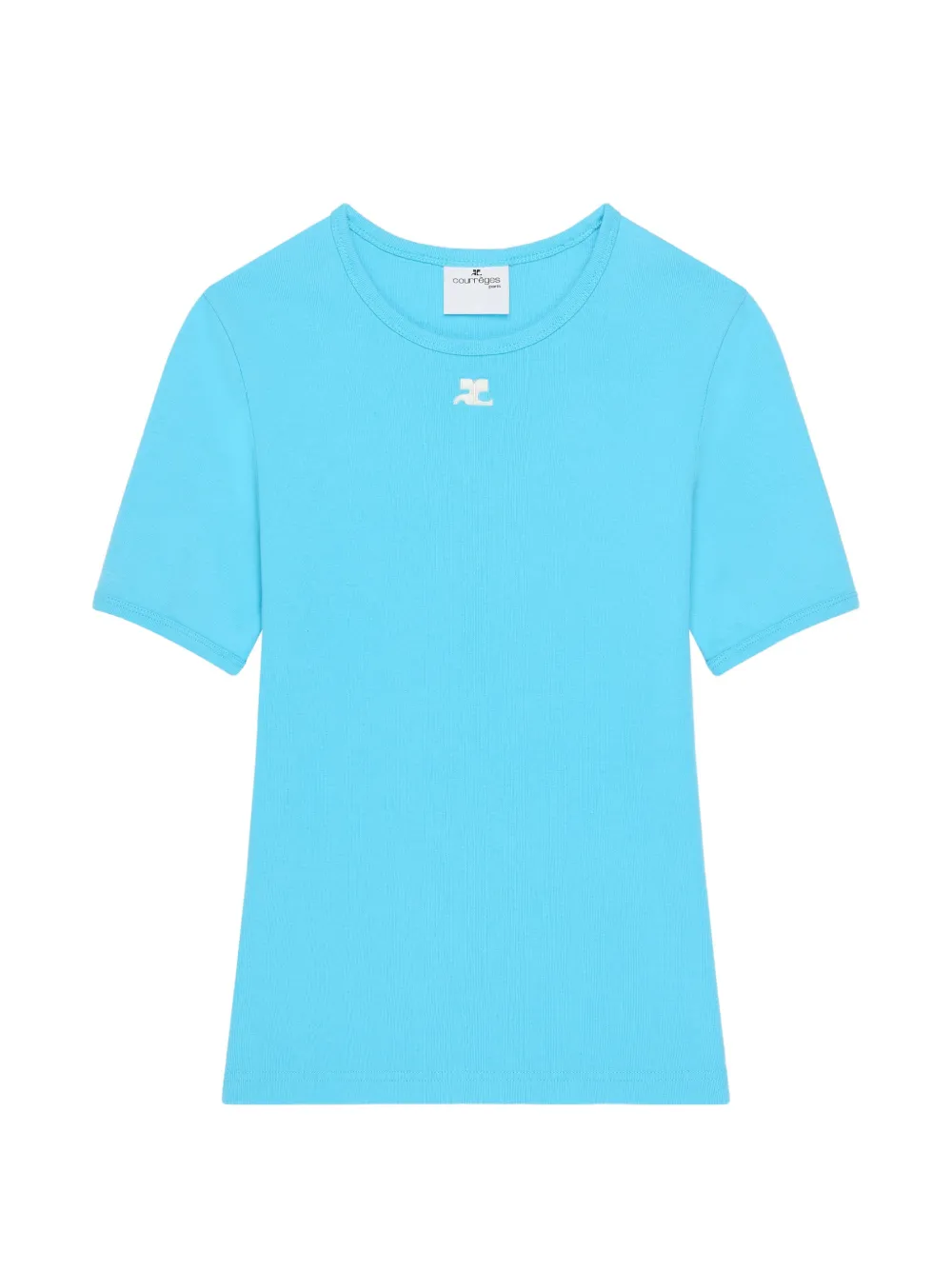 Courrèges T-shirt con logo - Blu