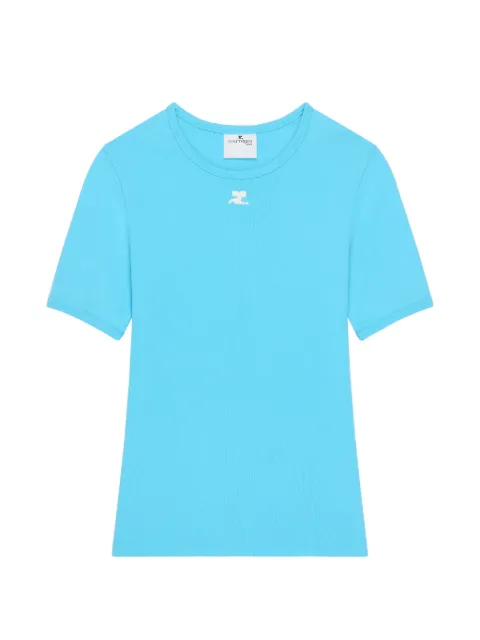 Courrèges logo-embroidered T-shirt