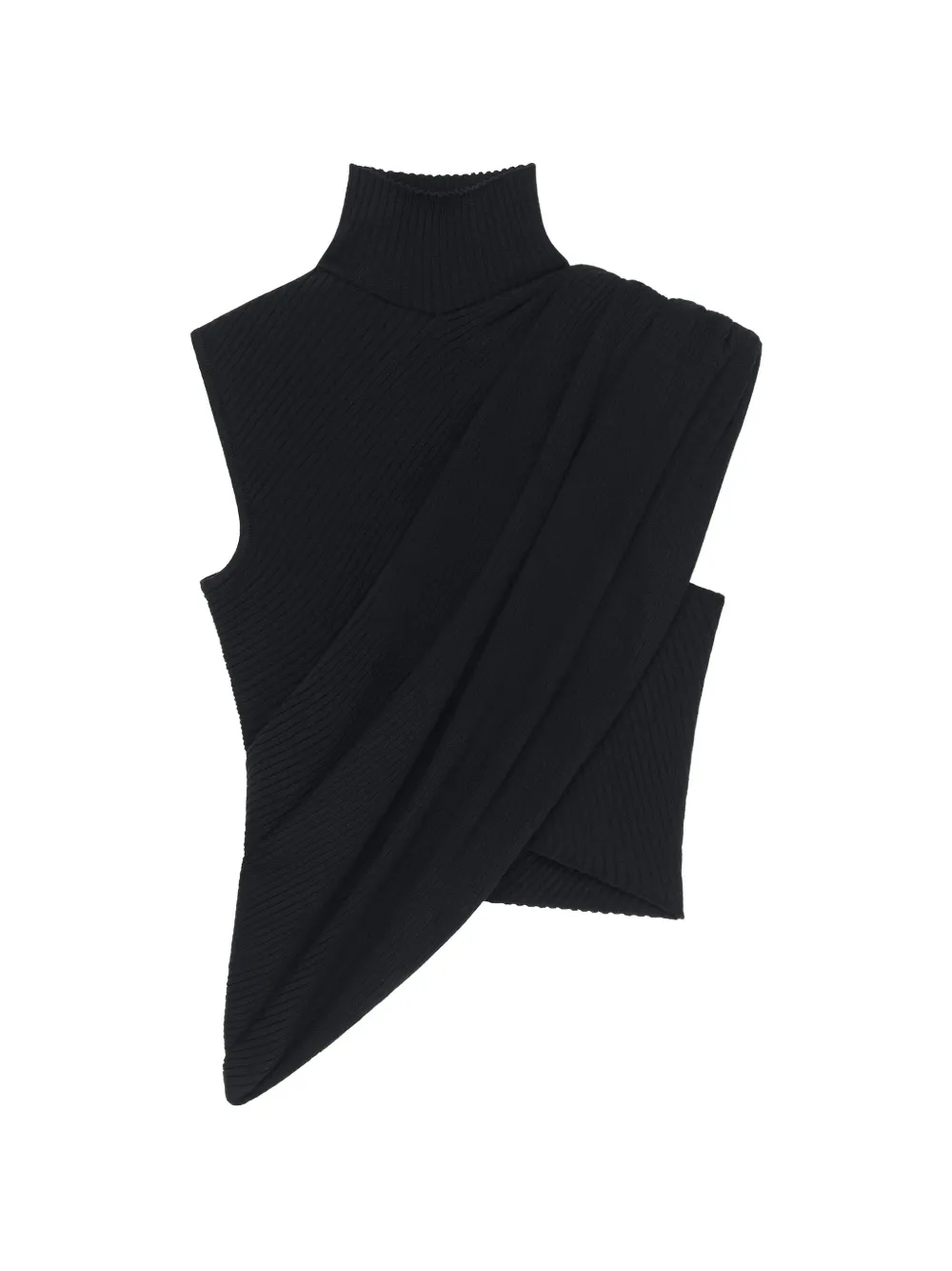 Courrèges twist ribbed top