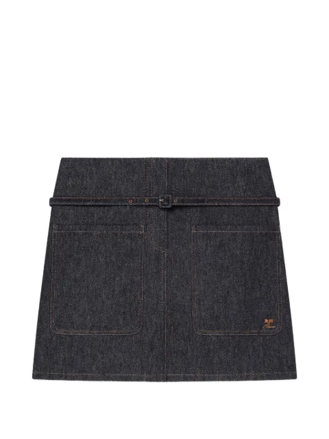 Courrèges flap-pocket mini skirt