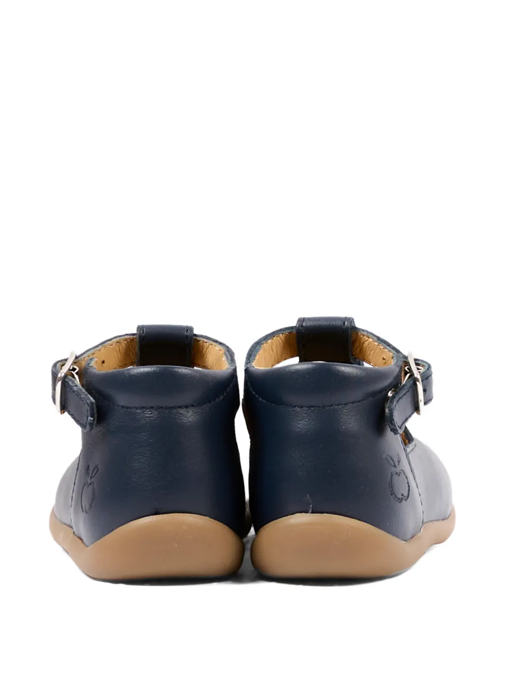 Pom D'api Leren sandalen met gesp en ringlets Blauw