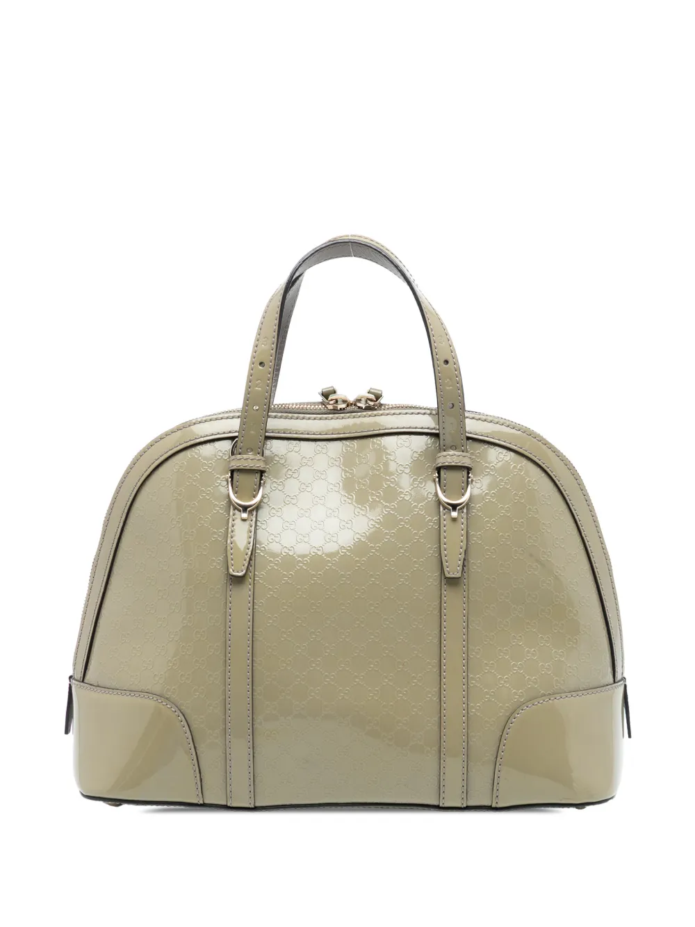 Gucci Pre-Owned 2016-2026 Small Microguccissima Patent Nice satchel - Marrone