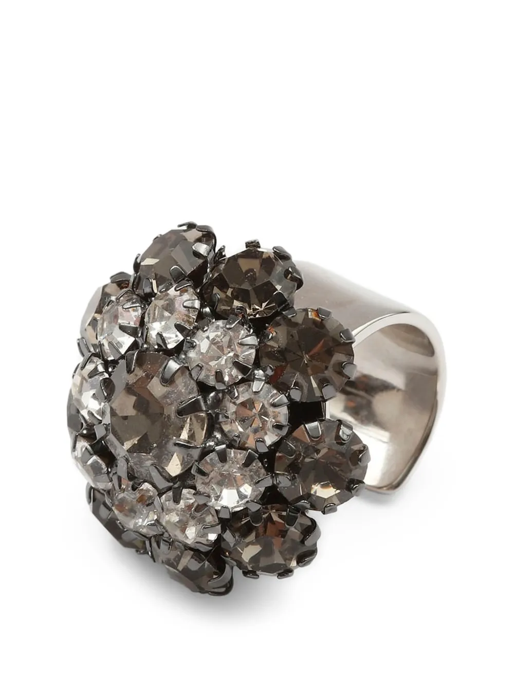 MM6 Maison Margiela Ear cuff con cristalli - Argento