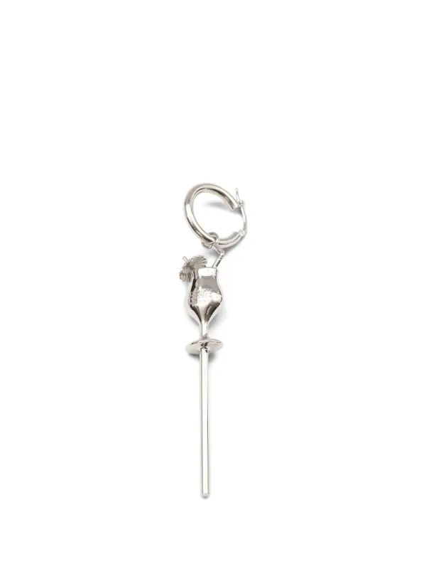 MM6 Maison Margiela Cocktail Earrings in Silver