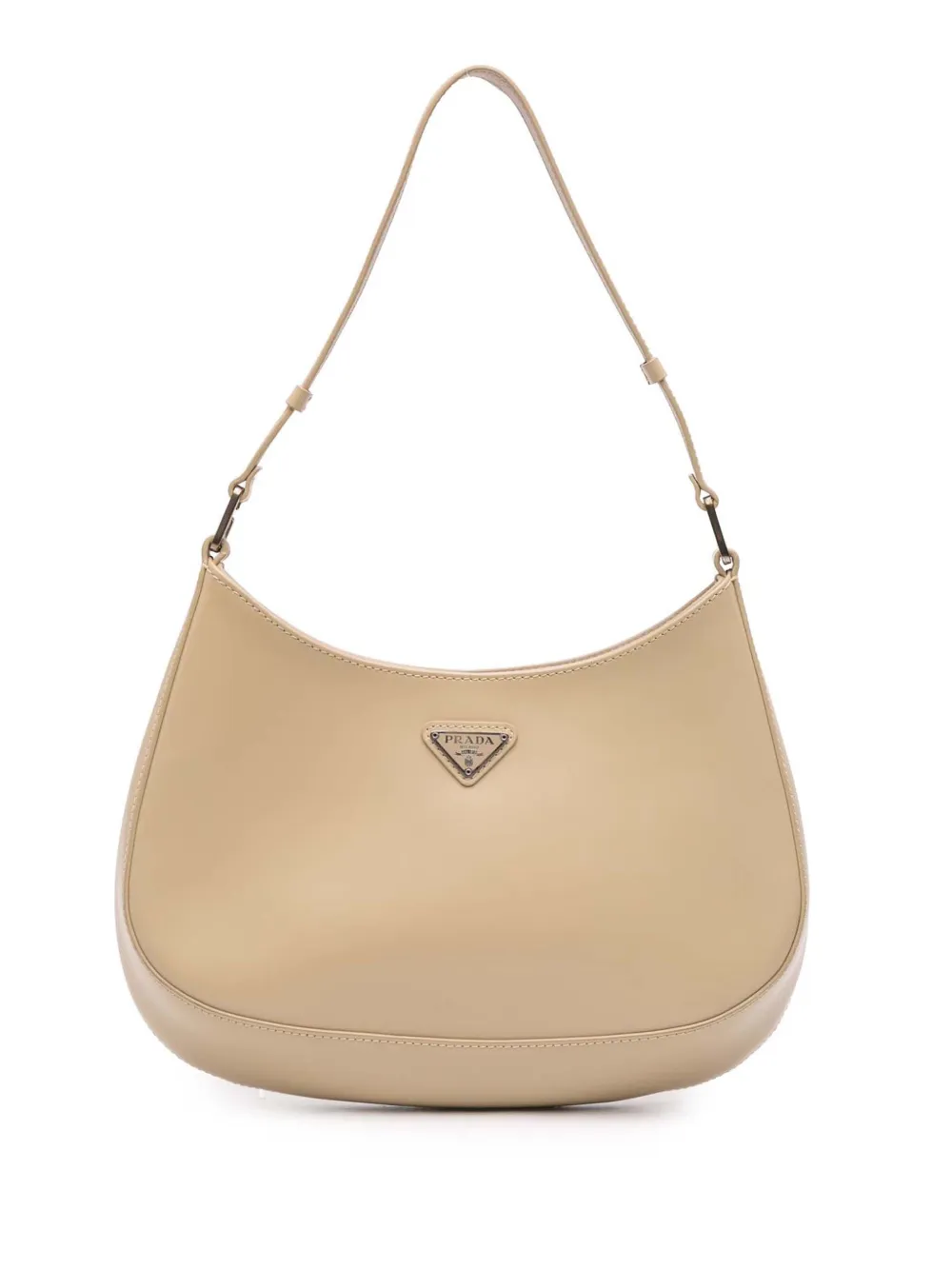 Prada Pre-Owned 2000-2013 Brushed Leather Cleo shoulder bag - Marrone