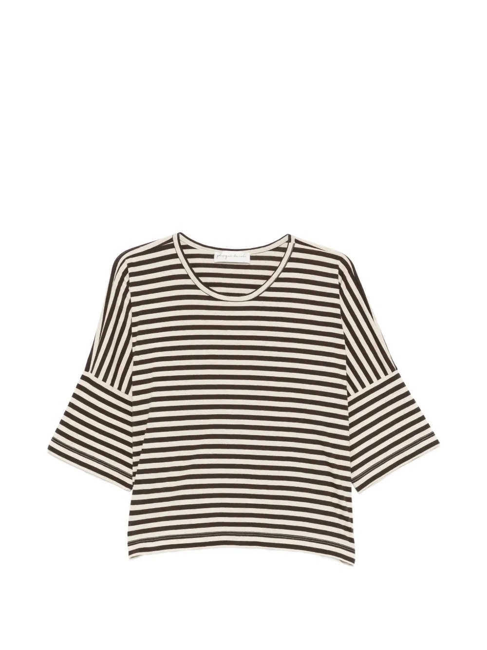 Phisique Du Role striped short-sleeved T-shirt - Braun