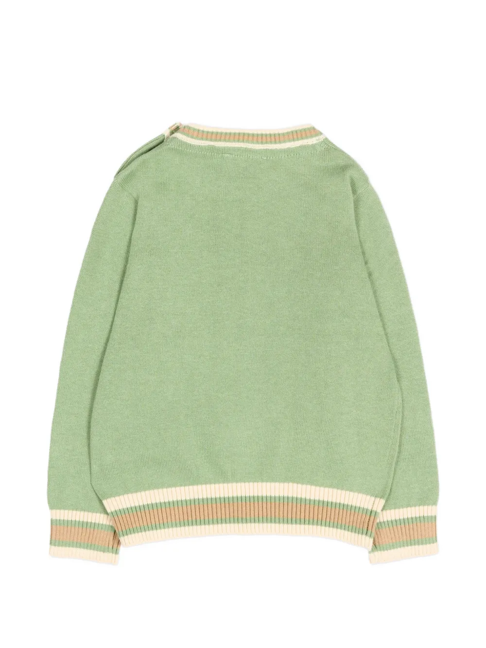 Trussardi Junior Logo-embroidered Sweater - Green 