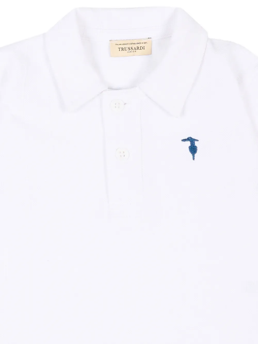 TRUSSARDI JUNIOR Poloshirt met logodetail Wit