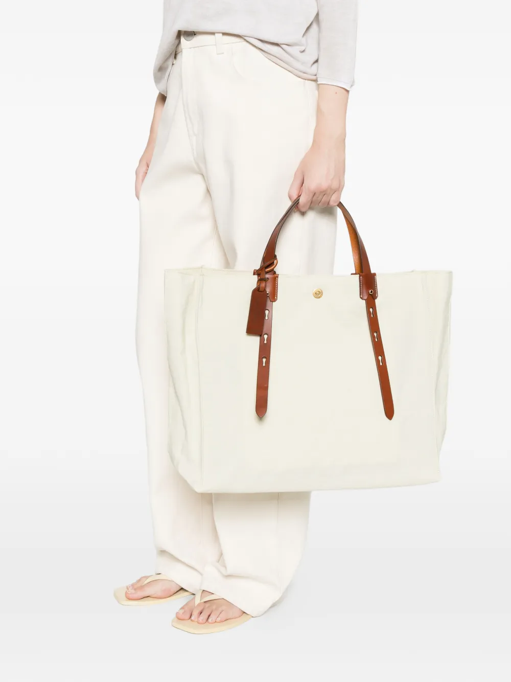  Roberta Pieri Edge Tote Ew 42 Tote Bag - Neutrals 