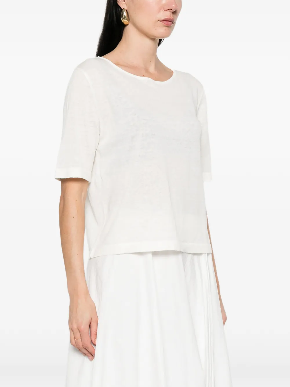  Base Knitted T-shirt - White 