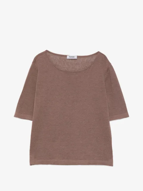 base playera con cuello redondo