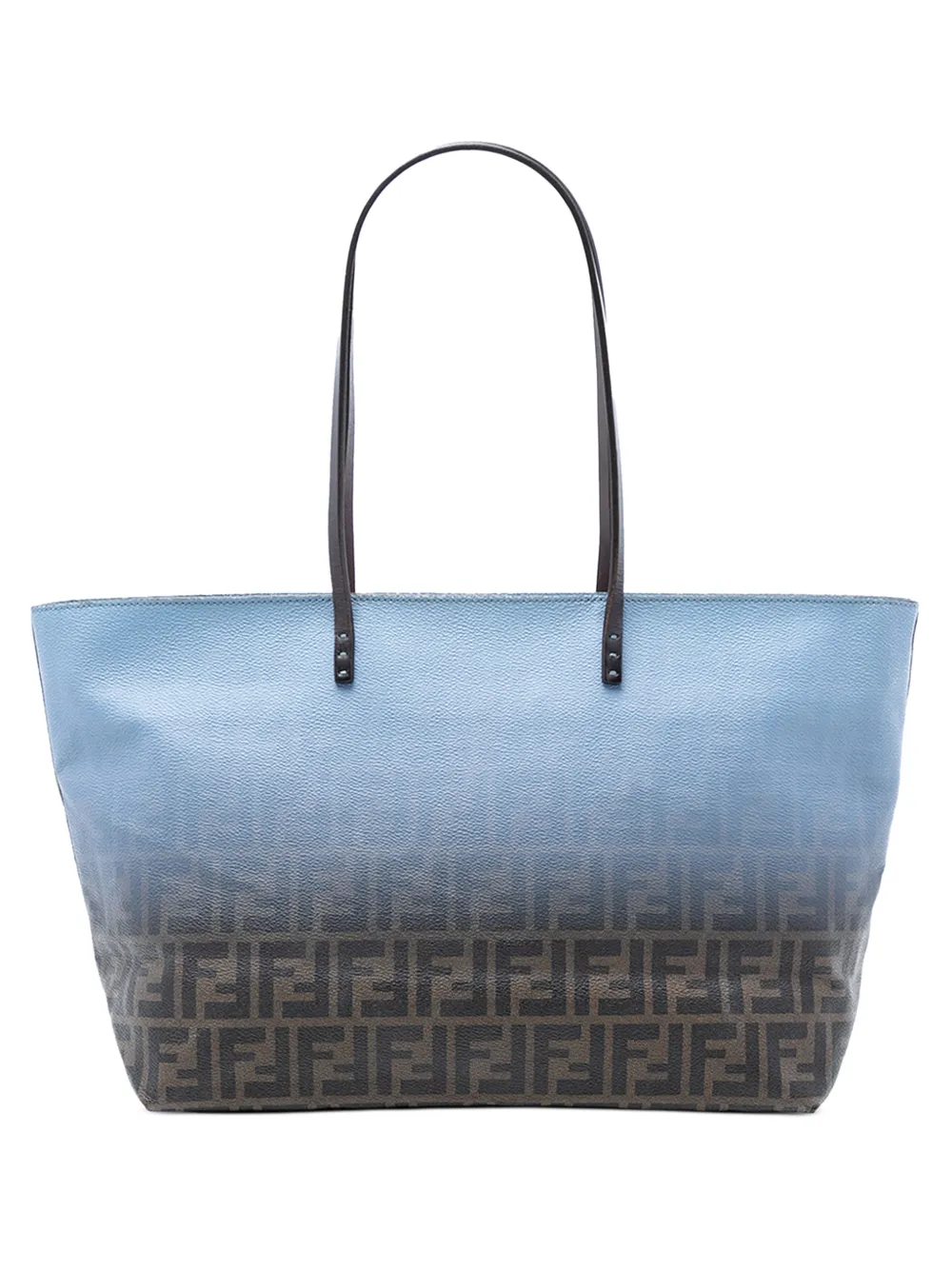 Fendi Pre-Owned 2000-2010 Medium Ombre Zucca Spalmati Roll tote bag - Blu