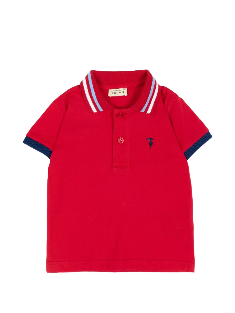 TRUSSARDI JUNIOR short-sleeve polo shirt - Rosso