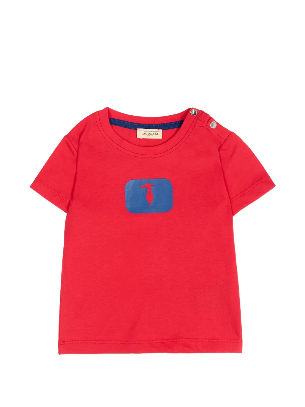 TRUSSARDI JUNIOR logo-detail T-shirt - Rosso