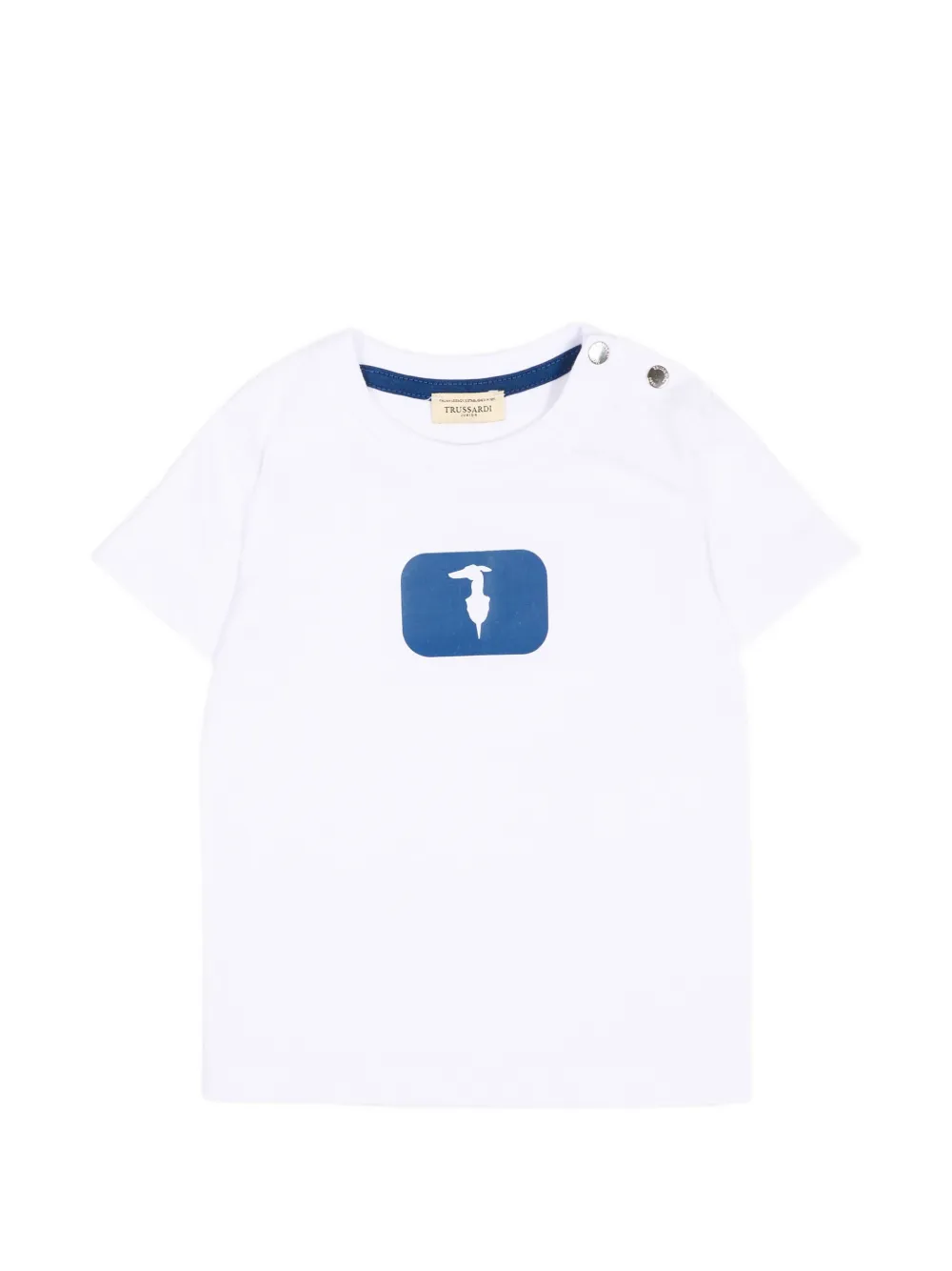 TRUSSARDI JUNIOR logo-detail T-shirt - Bianco