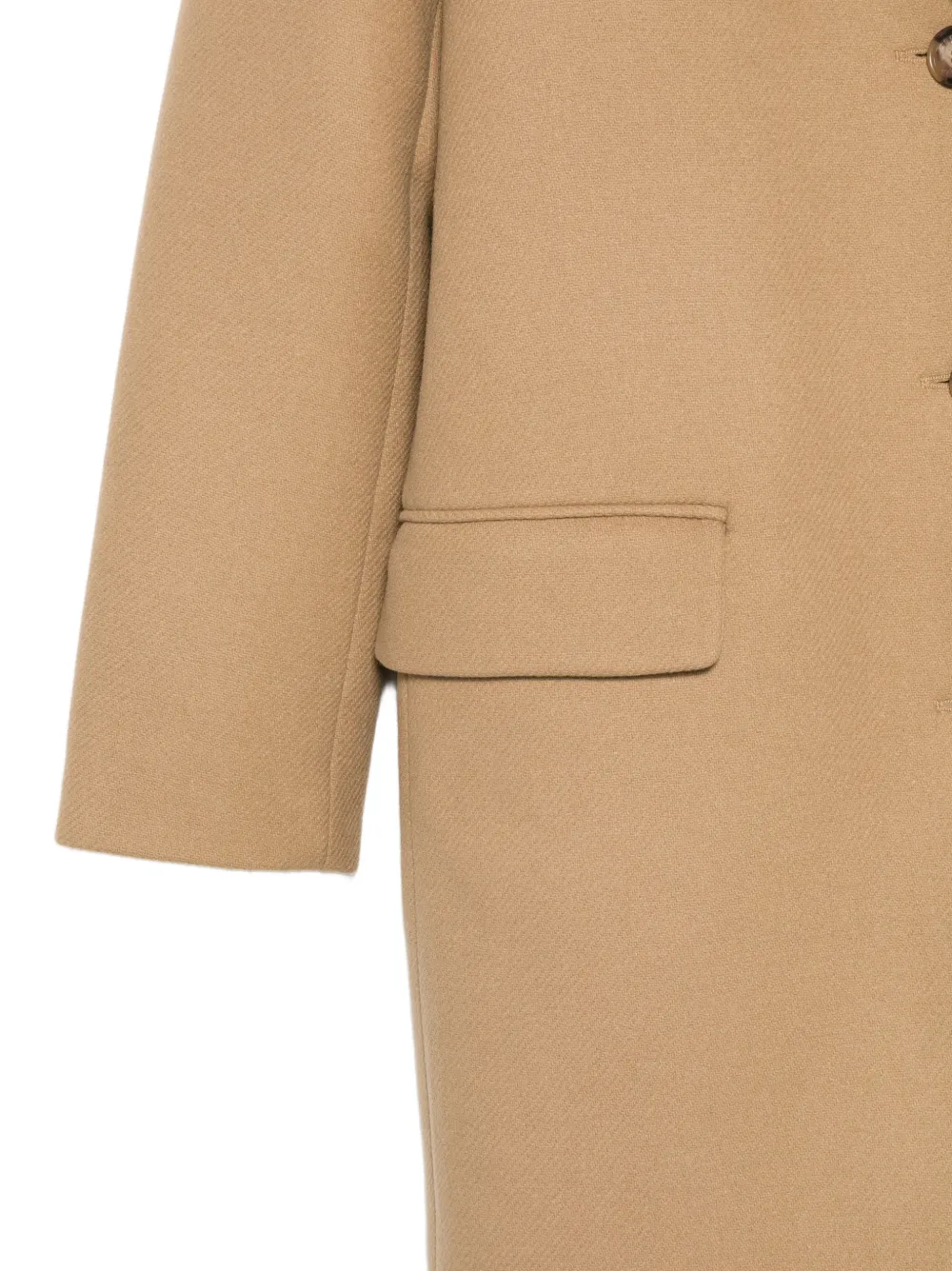 Moschino Jeans Flap-pocket Coat - Brown 