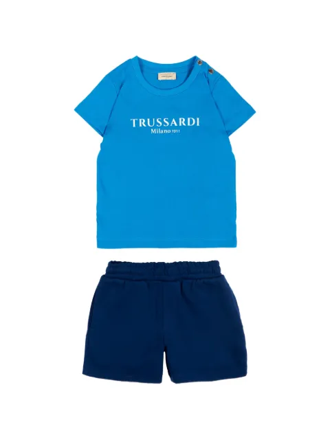 TRUSSARDI JUNIOR logo-detail tracksuit