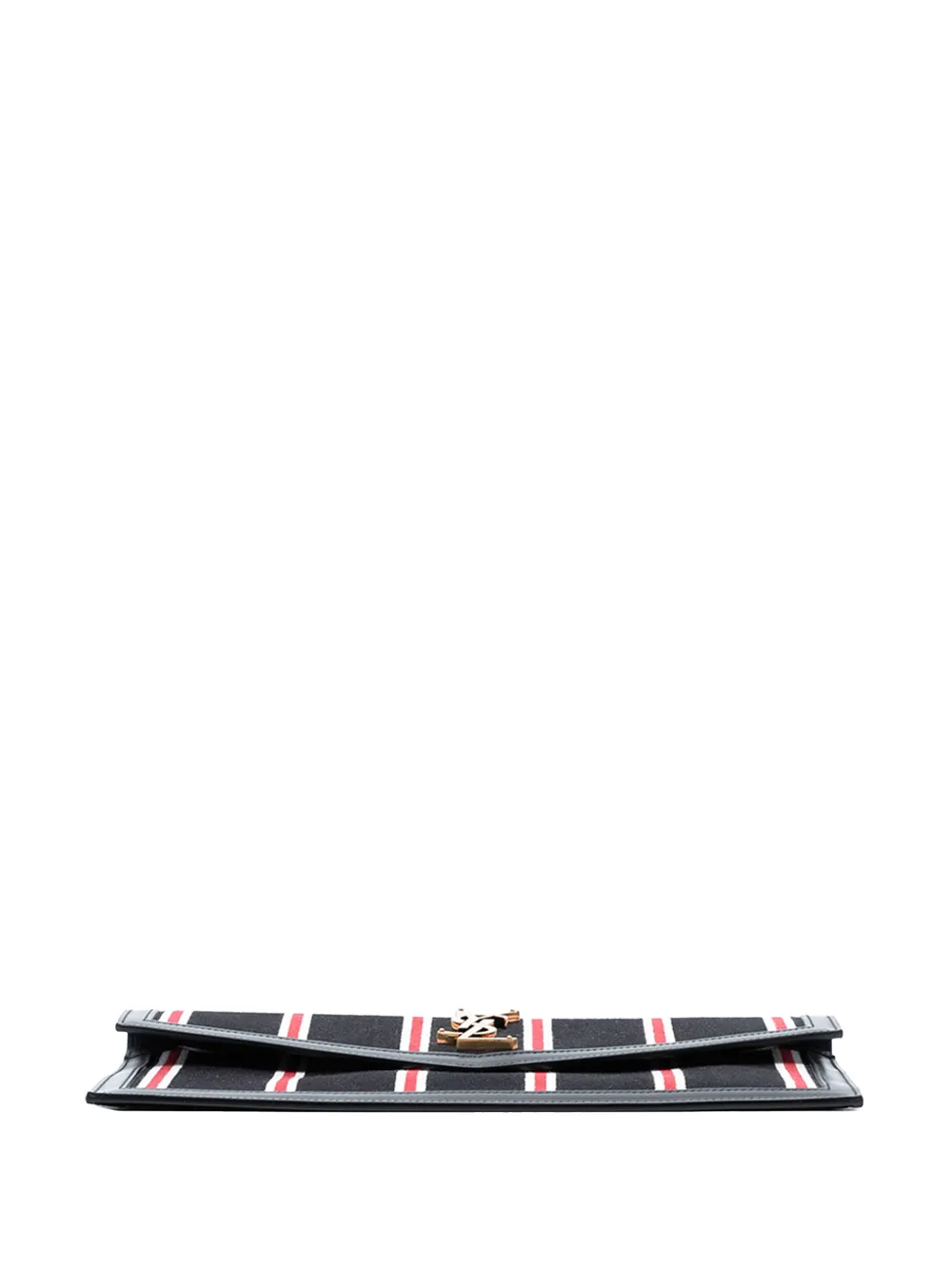 2021 Canvas Striped Uptown Pouch Clutch Bag