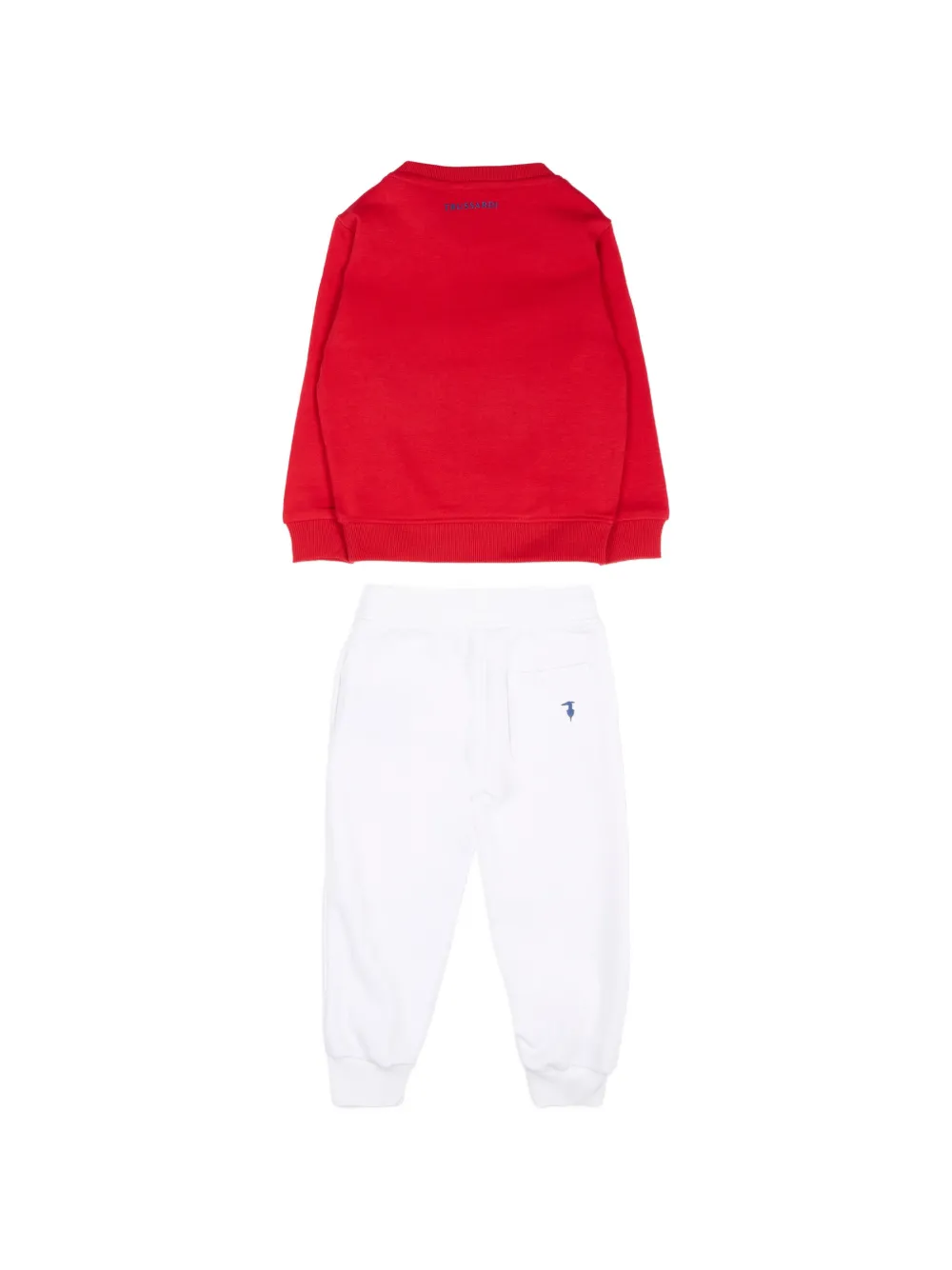  Trussardi Junior Logo-detail Colourblock Tracksuit - Red 