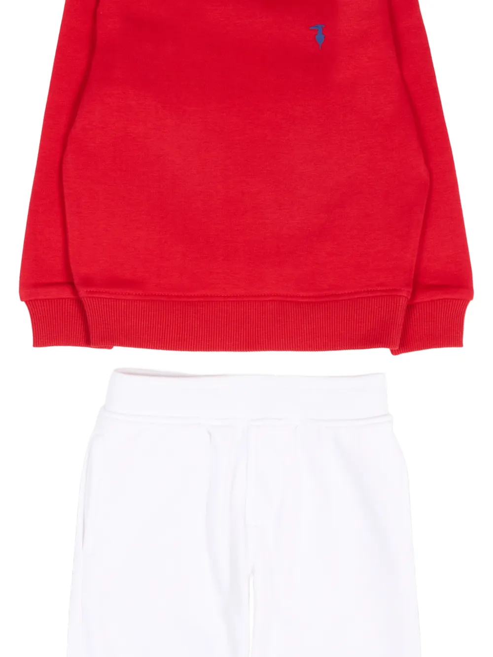  Trussardi Junior Logo-detail Colourblock Tracksuit - Red 