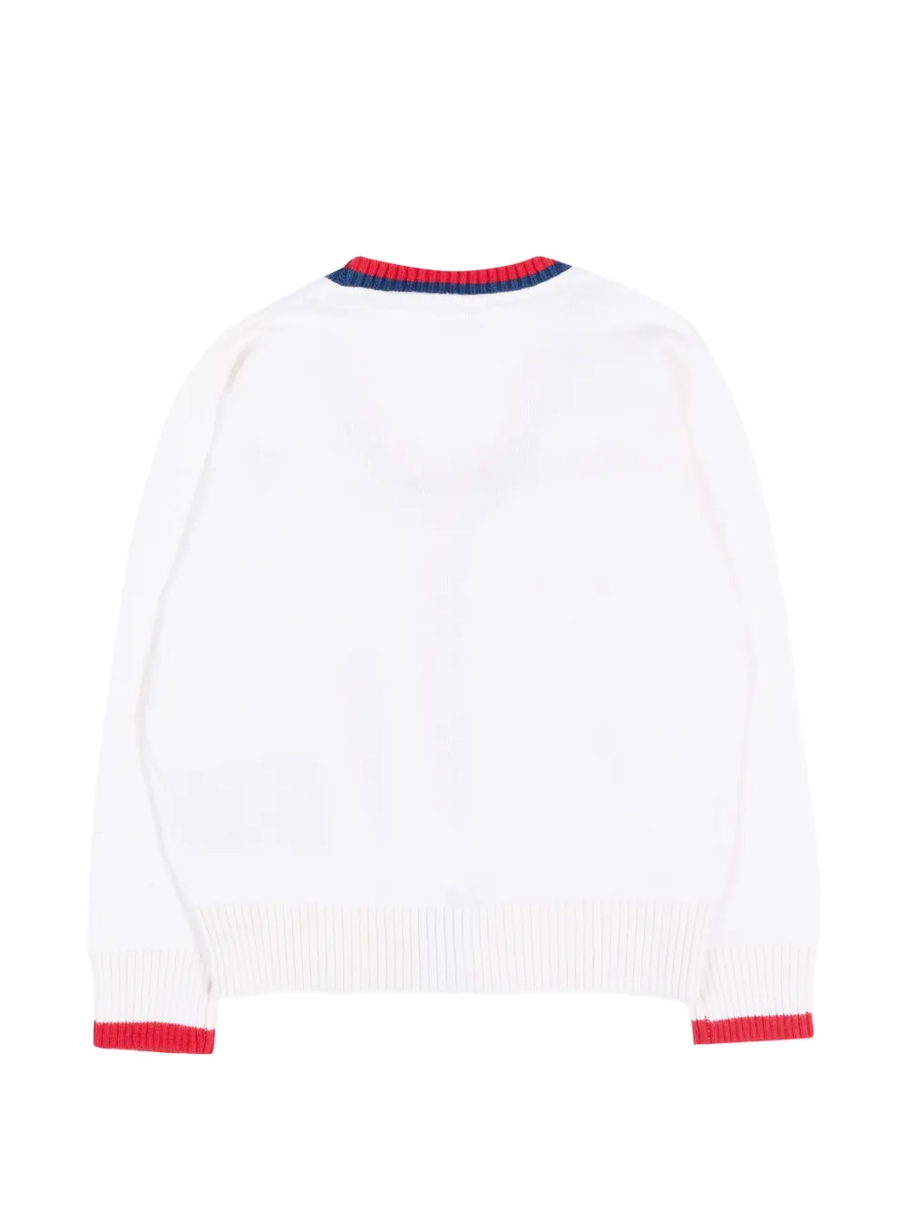  Trussardi Junior Stripe-trim Cardigan - White 