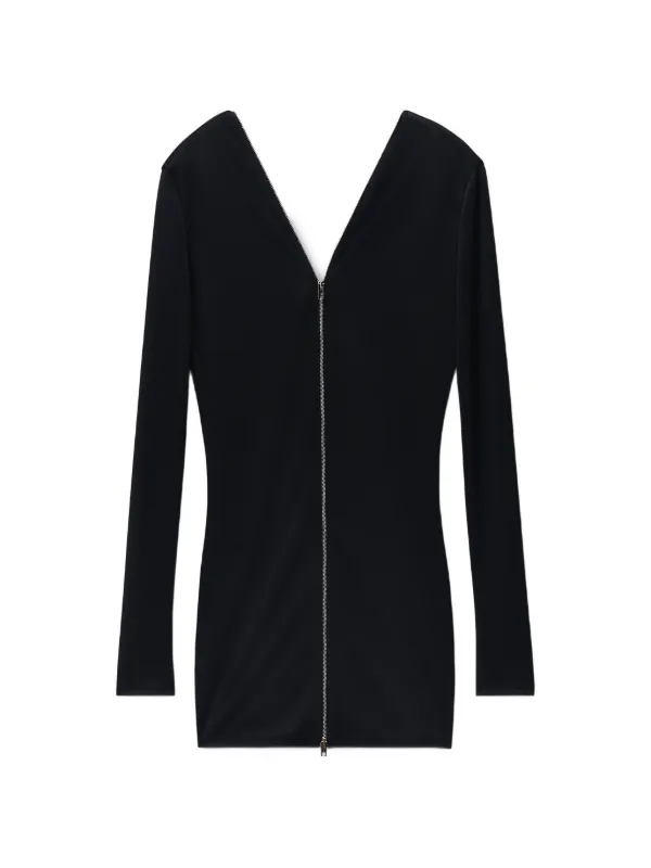 Alexander Wang Continuous Zipper Mini Dress in Black