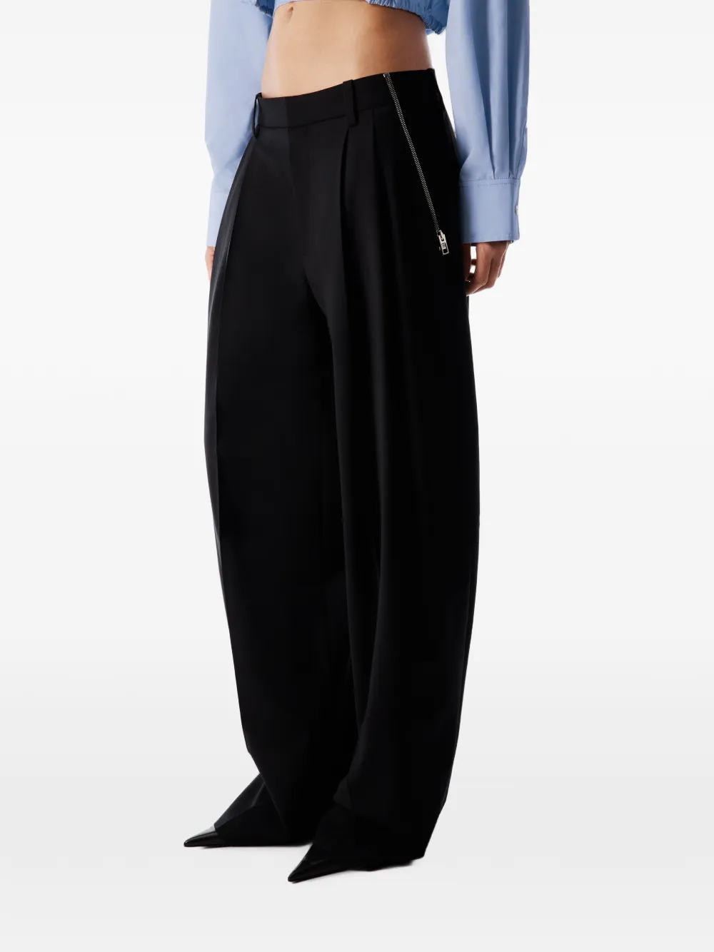 Alexander Wang Tropical wollen pantalon Zwart