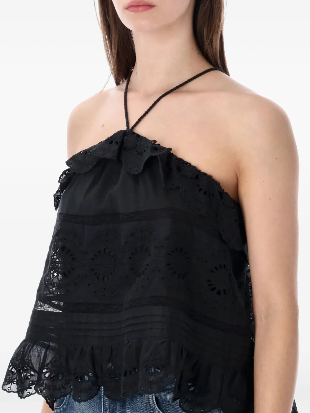 MARANT ÉTOILE Prisha haltertop Zwart