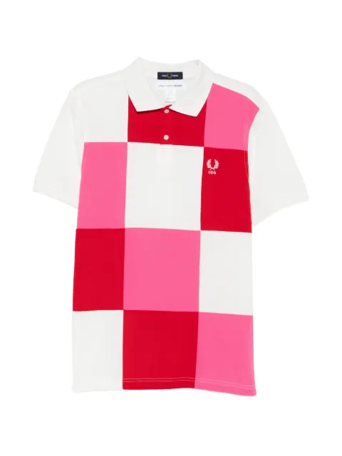 Comme Des Garçons Shirt x Fred Perry Poloshirt im Patchwork-Look 