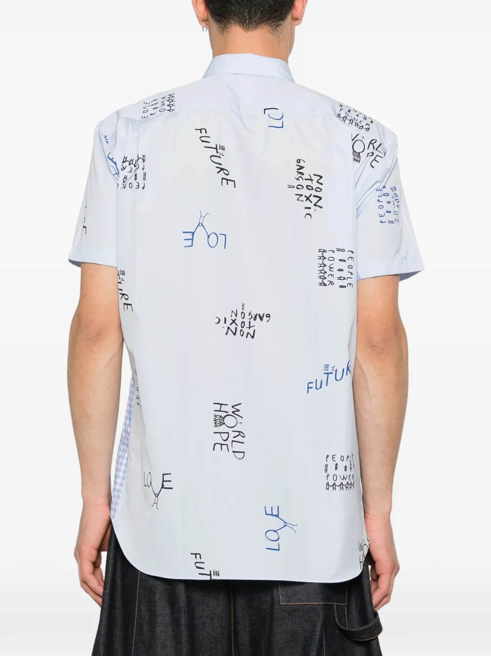 Comme Des Garçons Shirt Overhemd met gingham ruit Blauw