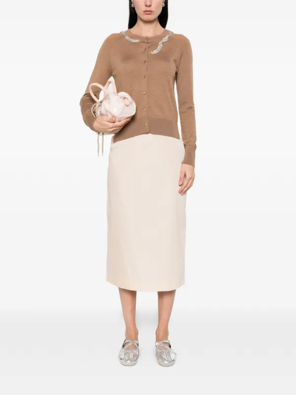 Simone Rocha デコラティブ カーディガン | ブラウン | FARFETCH JP