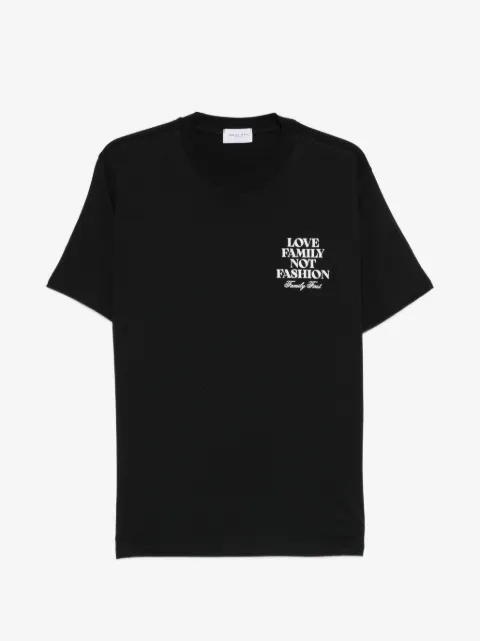 Family First crew-neck printed T-shirt