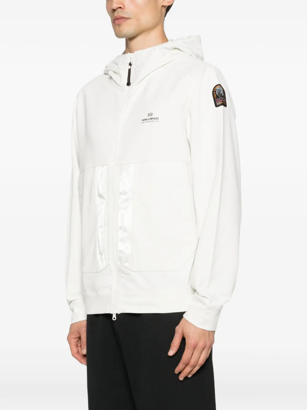 Parajumpers Jack met capuchon en rits Wit