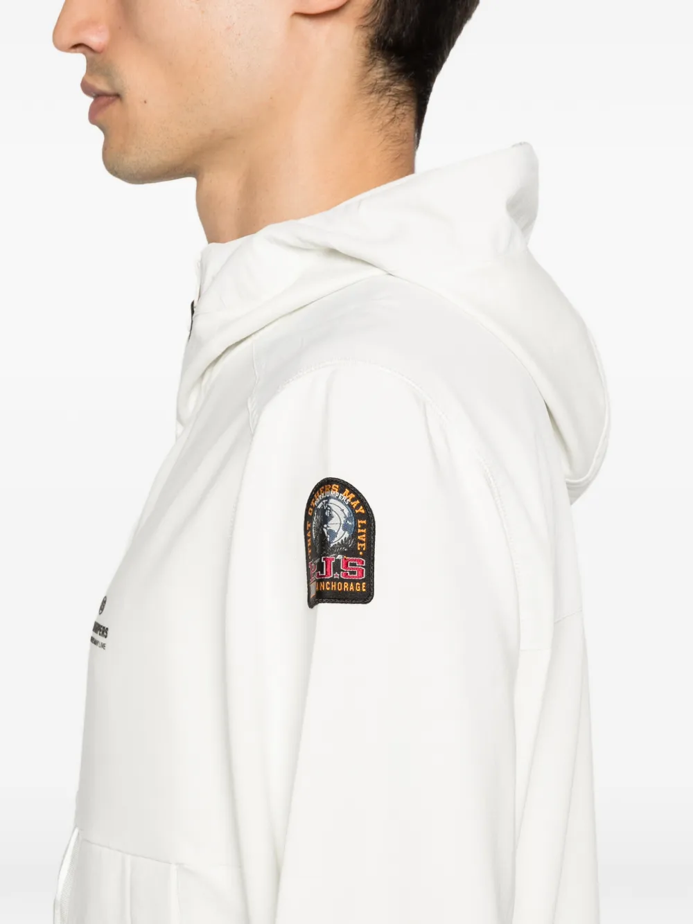 Parajumpers Jack met capuchon en rits Wit
