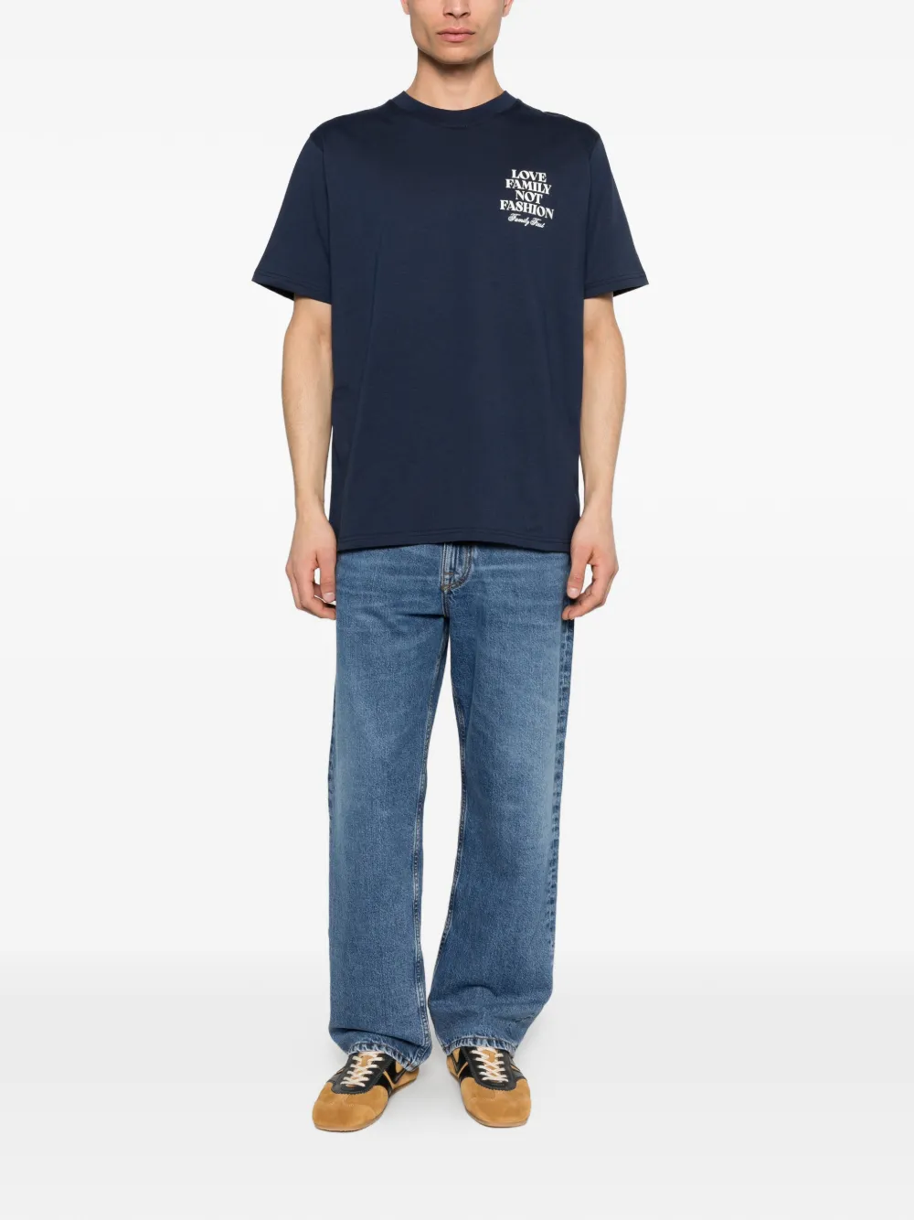 Family First T-shirt met korte mouwen Blauw