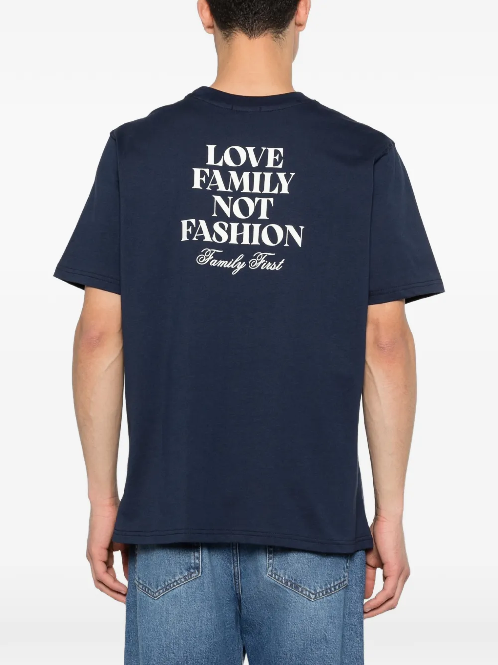 Family First T-shirt met korte mouwen Blauw