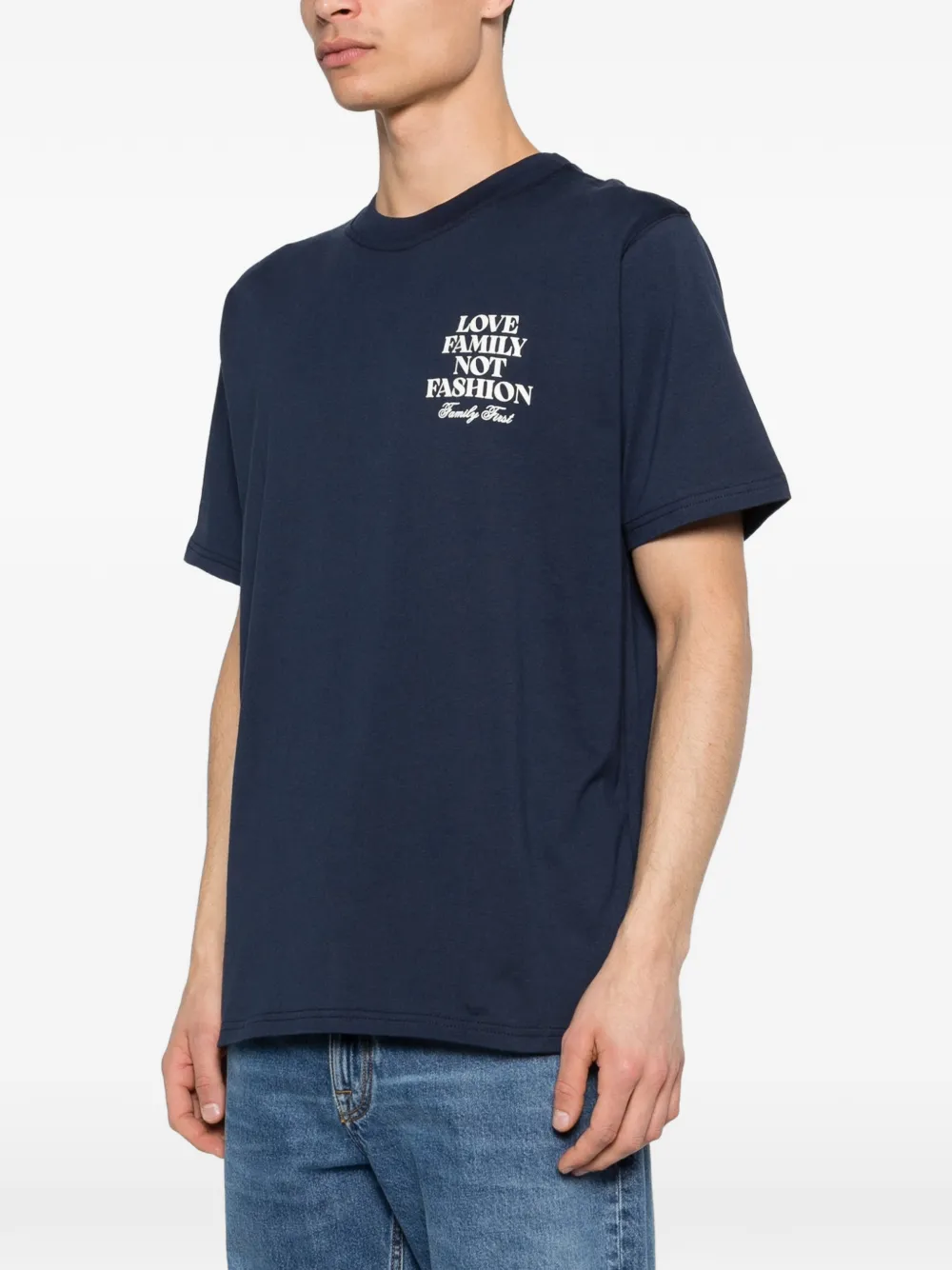 Family First T-shirt met korte mouwen Blauw