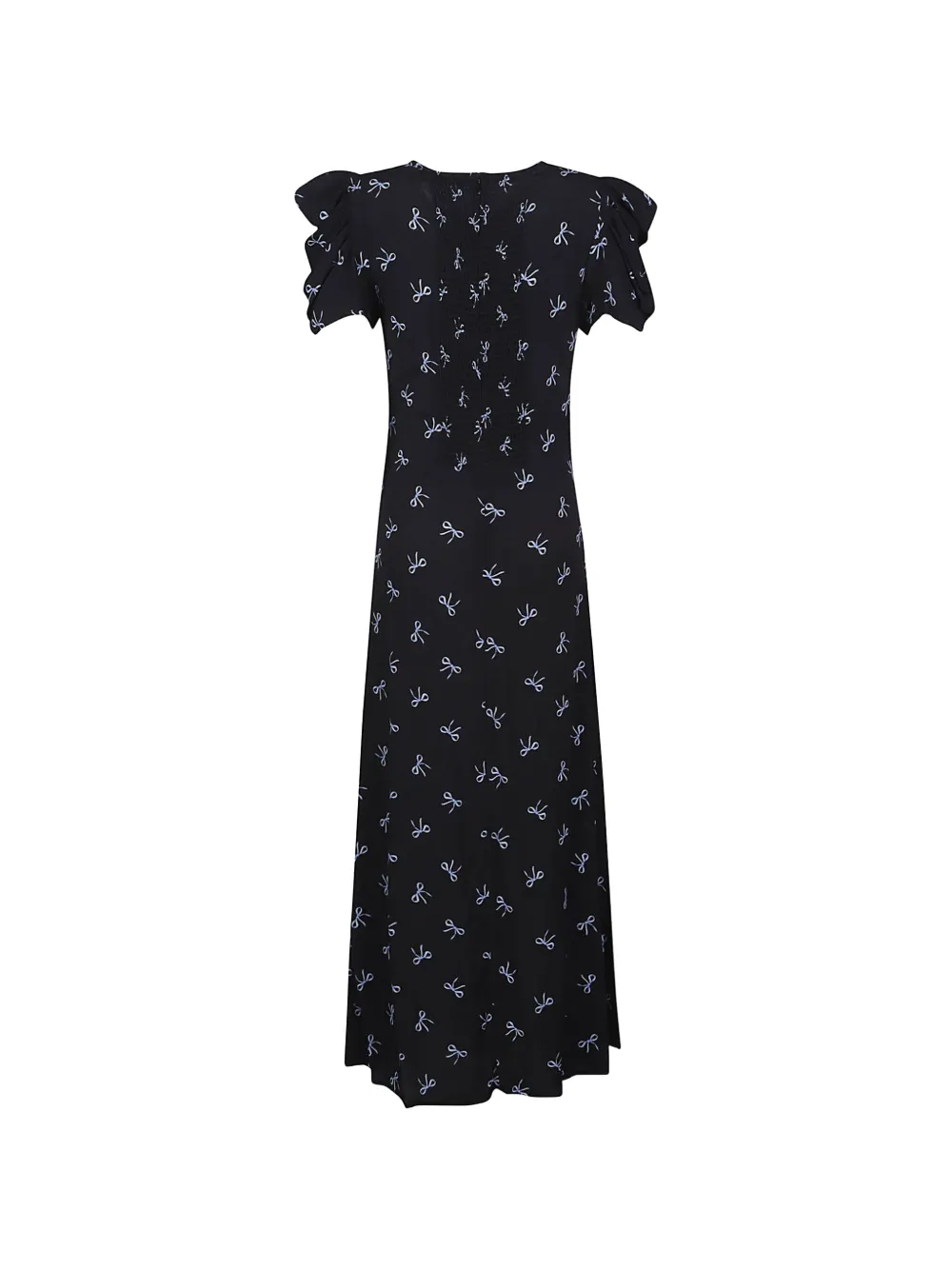 Kristel Ruffled-Sleeves Print Dress
