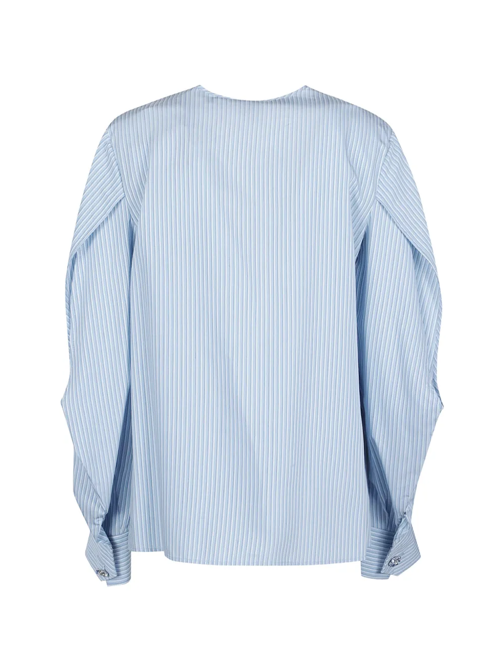 Pinko Striped Tie-fastening Blouse - Blue 