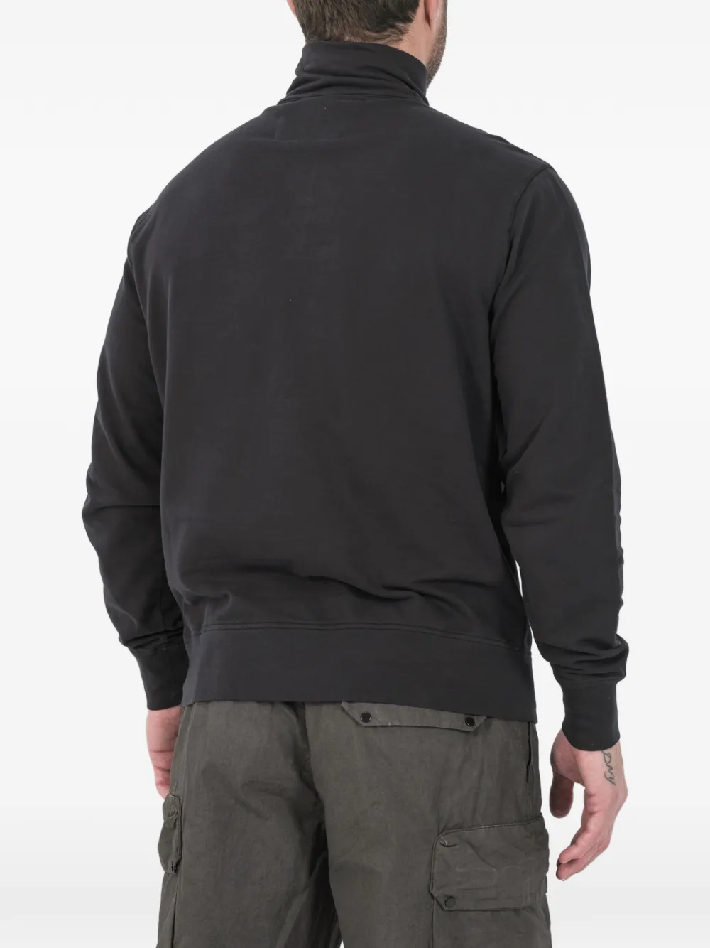 C.P. Company Sweater met trechterhals Zwart