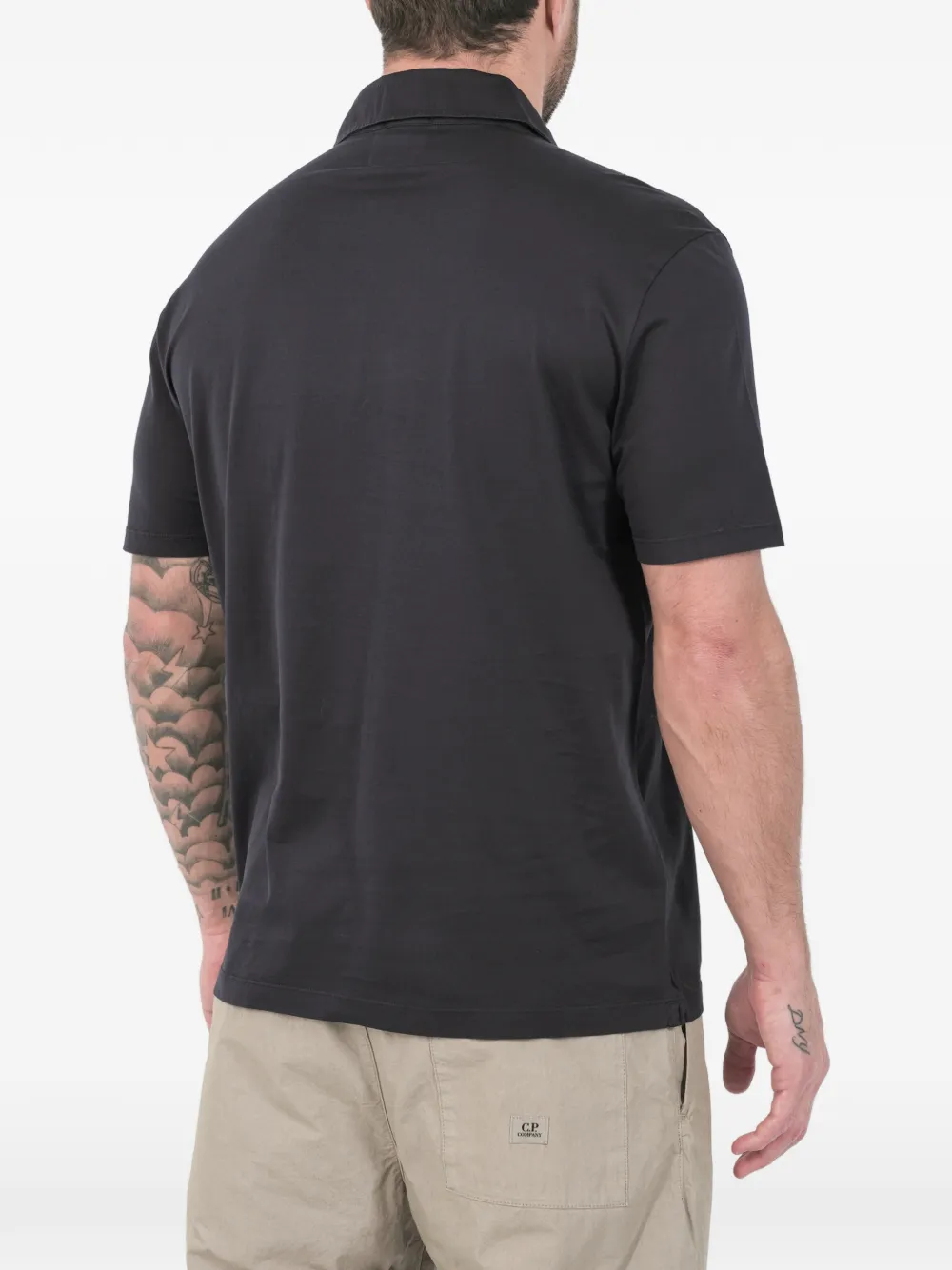C.P. Company Poloshirt met knopen Grijs