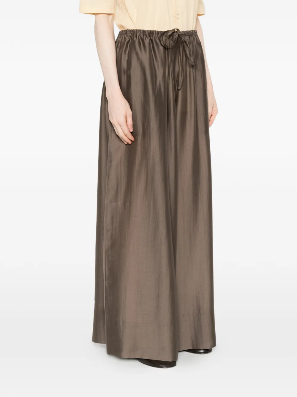  Entire Studios Drawstring-waist Palazzo Pants - Brown 