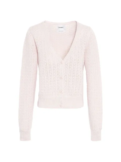 Barrie open-knit button cardigan